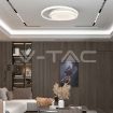 Slika V-TAC LED dekorativna svetiljka Ø300 × h 50 mm 24W 2560lm 4000K IP20 bela