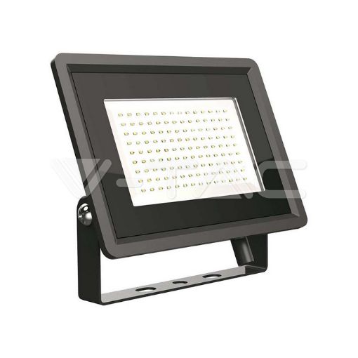 Slika V-TAC LED reflektor F-Series 100W 8700 lm 6500K IP65 crno kućište