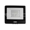 Slika V-TAC LED reflektor sa senzorom Samsung 50W 4000 lm 6500K IP65 crno kućište