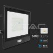 Slika V-TAC LED reflektor sa senzorom Samsung 50W 4000 lm 6500K IP65 crno kućište