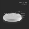 Slika V-TAC LED panel nadgradni 6W 660lm 4000K IP20 bela