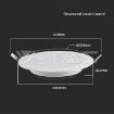Slika V-TAC LED panel 18W 1980lm 4000K IP20 bela